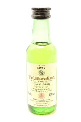 (1) 1993 Tullibardine Single Malt Scotch Whisky Miniature, 50ml