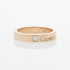 Cartier, 18ct Rose Gold Single Diamond Band, Size 47
