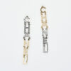 Chanel Letter Drop Earrings with Post Fittings