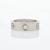 18ct White Gold Diamond Cartier Love Ring, Size 54