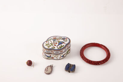 A Selection of Chinese Cloisonn&eacute; Enamel