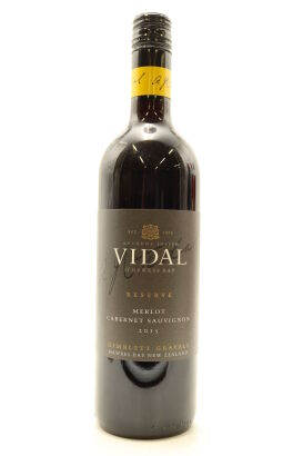 (1) 2015 Vidal Estate Reserve Merlot - Cabernet Sauvignon, Gimblett Gravels