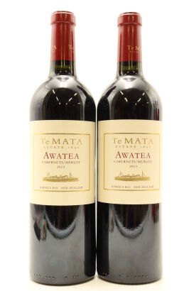 (2) 2013 Te Mata Estate Awatea Cabernets Merlot, Hawkes Bay