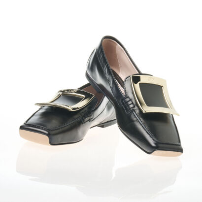 Roger Vivier Viv Driver Buckle Loafers, Size 36 with Box, New - unworn