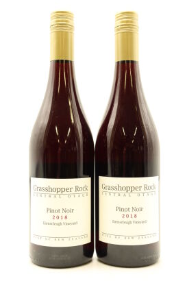 (2) 2018 Grasshopper Rock Earnscleugh Vineyard Pinot Noir, Central Otago