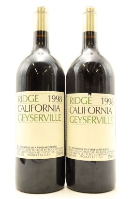 (2) 1998 Ridge Vineyards Geyserville, Alexander Valley, 1500ml [JR17.5]