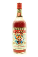 (1) Wood's 100 Proof Old Navy Rum, Circa 1970s, 100 Proof, 26-2/3 FL.OZS