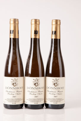 (3) 2007 Donnhoff Oberhauser Brücke Riesling Auslese Goldkapsel 375ml 