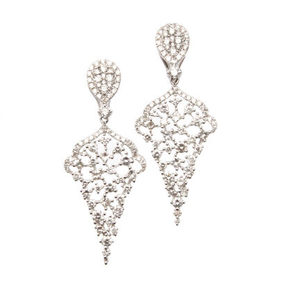 18ct Diamond Kite Earrings