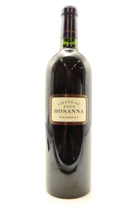 (1) 2003 Chateau Hosanna, Pomerol [JR16.5] [WS93]