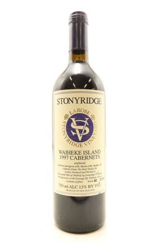 (1) 1997 Stonyridge Vineyard Larose, Waiheke Island