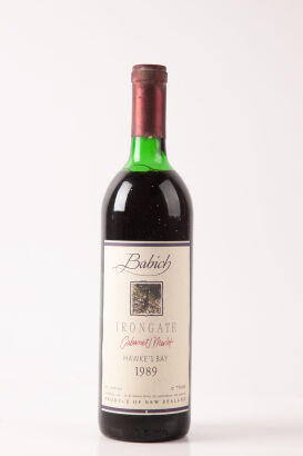 (1) 1989 Babich Irongate Cabernet Merlot, Hawkes Bay