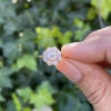 An 18ct Rose Gold, traditional Diamond Cluster Ring of 1.28 carats - 5