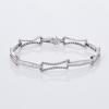 18ct White Gold Modern Diamond Gate Bracelet of 4.26cts