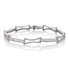 18ct White Gold Modern Diamond Gate Bracelet of 4.26cts - 2