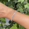 18ct White Gold Modern Diamond Gate Bracelet of 4.26cts - 3