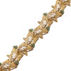 18ct Yellow Gold, Foliage Design 1.80ct Emerald Bracelet - 2