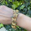 18ct Yellow Gold, Foliage Design 1.80ct Emerald Bracelet - 4