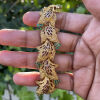 18ct Yellow Gold, Foliage Design 1.80ct Emerald Bracelet - 5