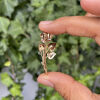 18ct Yellow Gold Estate Damond Flower Brooch - 3