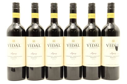 (6) 2013 Vidal Estate Legacy Cabernet Sauvignon - Merlot, Gimblett Gravels