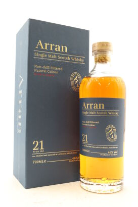 (1) The Arran Malt Distillery 21 Year Old Single Malt Scotch Whisky, 46% ABV