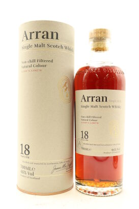 (1) The Arran Malt Distillery 18 Year Old Single Malt Scotch Whisky, 46% ABV