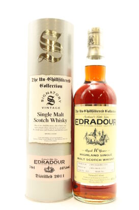 (1) Signatory Vintage The Un-Chillfiltered Collection Edradour 10 Year Old Single Malt Scotch Whisky, 46% ABV