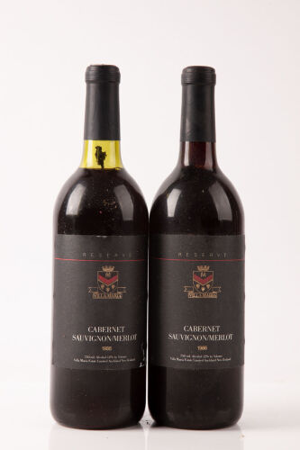 (2) 1986 Villa Maria Reserve Cabernet Sauvignon Merlot, Hawkes Bay