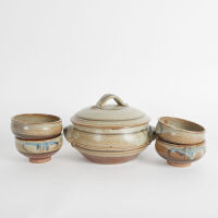 A Peter Stichbury Casserole and Bowl Set