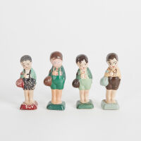 Four Spartan Figures of Little Boys