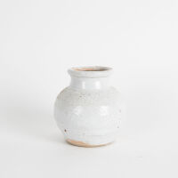 A Len Castle Shino Glaze Ovoid Vase