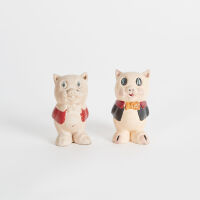 A Pair of Spartan Pig Figures