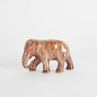 An Ambrico Trickle Glaze Elephant