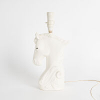 A Rare Crown Lynn Horse Lamp