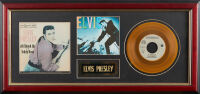 A Framed Elvis Presley 'All Shook Up/Teddy Bear' Record