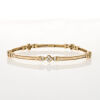 18ct Yellow Gold, Sectioned Diamond Bangle of 1.02cts Total