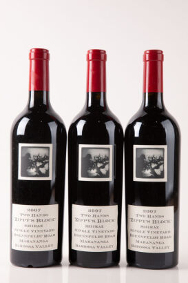 (3) 2007 Two Hands Zippys Block Shiraz,