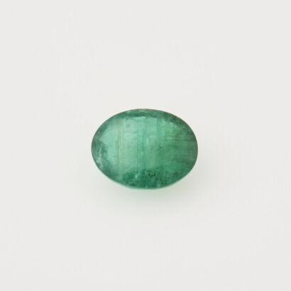 One loose 2.34 carats Oval Glass Filled Emerald