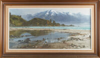 BRIAN BAXTER Kaikoura Mountains from New Seal Colony