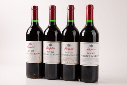 (4) 1998 Penfolds Bin 407 Cabernet Sauvignon, South Australia