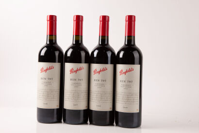 (4) 2002 Penfolds Bin 707 Cabernet Sauvignon, South Australia