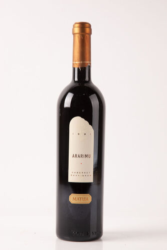 (1) 1991 Matua Ararimu Cabernet Sauvignon Merlot, Hawkes Bay