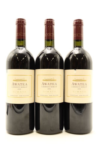 (3) 2006 Te Mata Estate Awatea Cabernets Merlot, Hawke's Bay