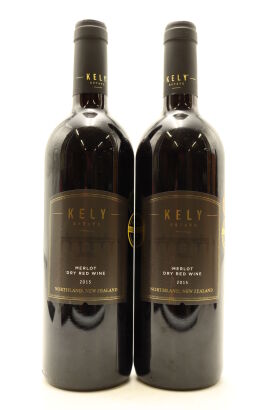 (2) 2015 Kely Estate Merlot, Northland