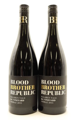 (2) 2015 Blood Brother Republic KG Vineyard Shiraz, McLaren Vale