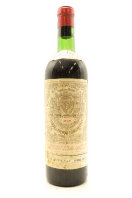 (1) 1966 Chateau Pichon-Longueville au Baron de Pichon-Longueville, Pauillac