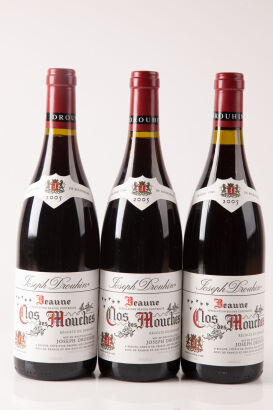 (3) 2005 Joseph Drouhin Beaune 1er Cru Clos des Mouches Rouge