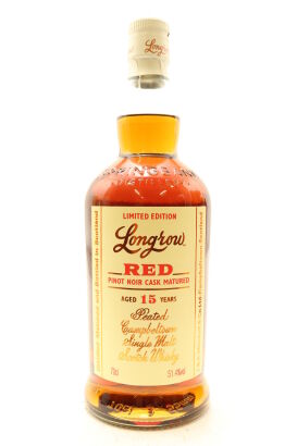 (1) Longrow 'Red' Limited Edition Fresh Pinot Noir Casks Peated 15 Year Old Single Malt Scotch Whisky, 51.4% ABV