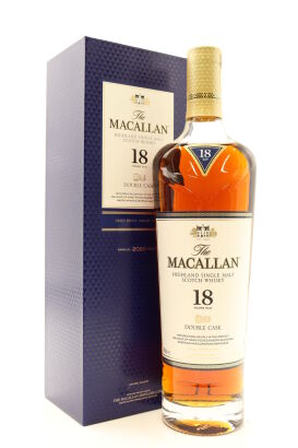 (1) The Macallan Double Cask 18 Year Old Single Malt Scotch Whisky, 43% ABV